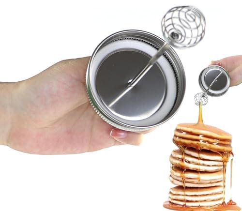 Mason Jar Lid Honey Dipper, Canning Lid And Hoop, Stainless Steel Lid With Honeycomb Cover, Honey Jar Lid With Dipper, Honeycomb Cover Band Detachable Honey Dipper For Honey Container