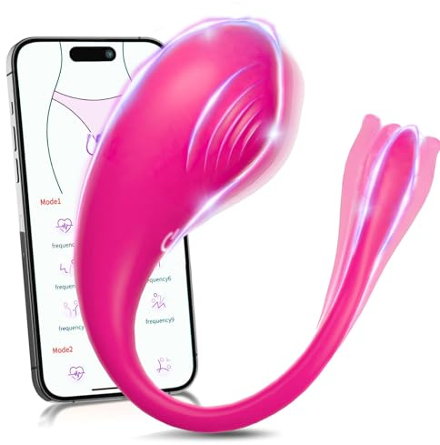 Vibratoreper Donna Professionale, Ovetto Vibrante Donna Telecomando Wireless Sessuali con App Vibratore Sex Toys 9 Modalità, Vibratoriper Coppie Vibratore Clotoride Piccolo Sexytoysys