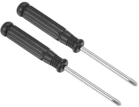 TOP-VIGOR Mini Phillips Screwdriver 3mm Cross Head 95mm Length 2pc | Small Precision Screwdrivers with Non-slip Handle for Electronics, Glasses, Watch, Computer and Small Appliance Repair
