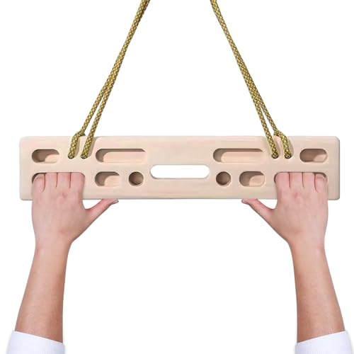 Hangboard Per Arrampicata,Attrezzatura Da Appendere In Legno Per Trazioni - Fingerboard Per Arrampicata | Per Il Miglioramento Della Di Presa Per Arrampicatori, Per Albero, Mano, Giochi, Uso Interno E