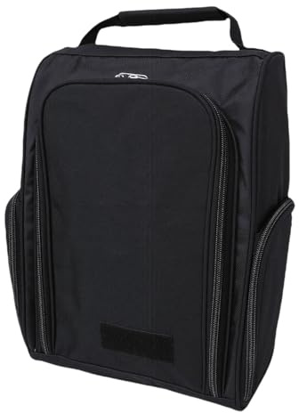ZDAGELD Skoväska, Sportskohållare med Dragkedja i Nylon med Sidofickor och övre Bärhandtag för Män Kvinnor, Strumpor T-shirts Bollar