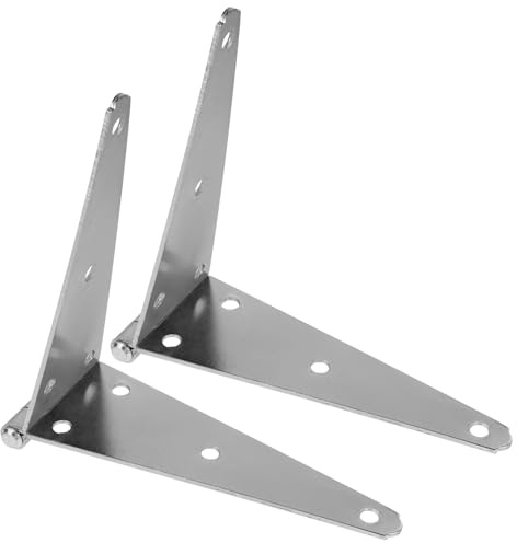 ROMISBABA Cerniere Pesanti a Cinghia 2 Pezzi 200 MM Zincate per Porte di Fienili e Cancelli in Ferro Kit Versatile per Recinzioni e Utilizzo Esterno