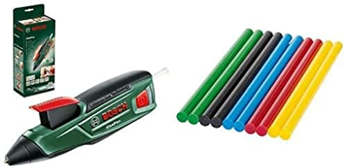 Bosch GluePen - Pistola de pegar a batería (cargador microUSB, 4 uds. de adhesivo Ultrapower, caja de cartón, 3,6 V) & barras de pegamento 2609256D30 7 mm Diámetro