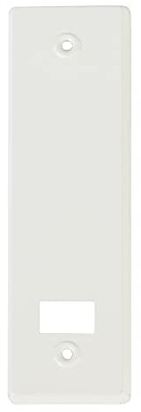 Amig - Coperchio o Coperchio in Alluminio con Finitura Bianca per Raccogli Persiane | Dimensioni: 22,2 x 6,5 cm | Distanza tra Viti 17 cm | Spessore 0,5 mm