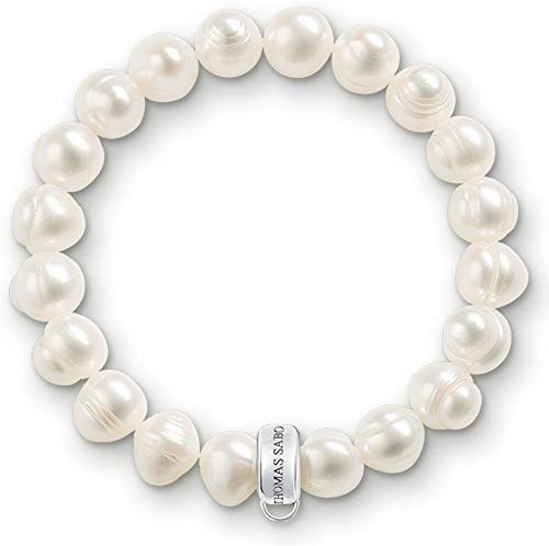 THOMAS SABO Charm-Perlenarmband 925er Sterlingsilber, Nylon