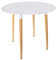 HOME DECO FACTORY The Hd3210 - Table Ronde Bois/Métal/PP Blanc 76 X 76 X 75,50 cm