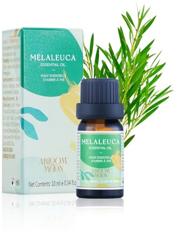 ABLOOM MOON Huiles Essentielles Arbre à Thé, Naturelles Huile Essentielle, Huile Essentielle pour Diffuseurs, Adapté Aux Aromathérapie, Massage, Soins Cheveux 10ML (Théier)
