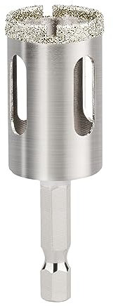 Punta per vetro da 30 mm con attacco esagonale da 6,35 mm, sega a tazza con rivestimento in acciaio al carbonio, trapano per piastrelle e vetro/piastrelle