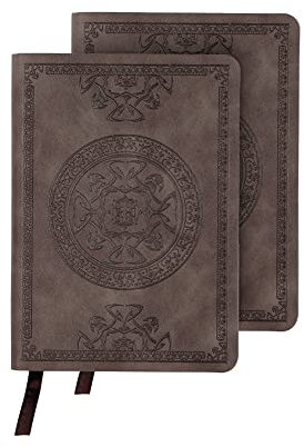 Notizbuch A6 Notizblock 2 Stück Mini Reisetagebuch Klassisch Tagebuch Liniert Notizbücher 280 Seiten Pocket Notebook Hardcover Schreibblock Innentaschen Notizen Schreibbuch Büro Studenten