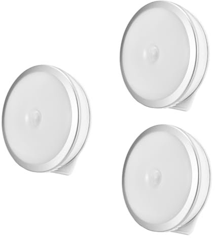 Uonlytech 3St kabellose Schrankbeleuchtung wandbeleuchtung wand beleuchtungen Schrankleuchten Licht mit drahtlosem Bewegungssensor LED-Sensorlicht Infrarot Nachtlicht Nachttischlampe