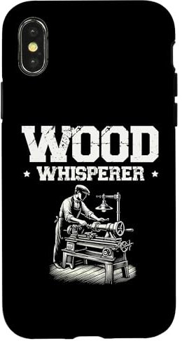 Coque pour iPhone X/XS Tour à bois Whisperer Tourneur à bois