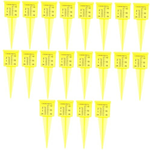 GAROZATION 20pièces Jauge De Pluie Plastique avec Large Ouverture Outil De Mesure Extérieur Précis pour Jardin Cour Et Terrasse