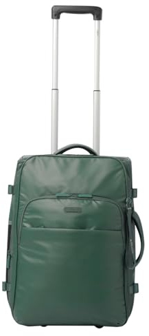 TOTTO - Maleta Cabina Tela, Modelo City S, 40 x 55 x 25 cm, Capacidad 34 L, Bolsillo Portáil 16 Pulgadas, 2 Ruedas, Bolsillo Botella, Correas Internas, Argollas para Candado, Color Silver Pine