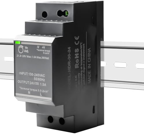 Hutschrienen Netzteil 24VDC 30W 1,5A HDR-30-24 Hutschrienen Schaltnetzteil DIN Schienen-Transformator für Industrielles Automatisierungs System