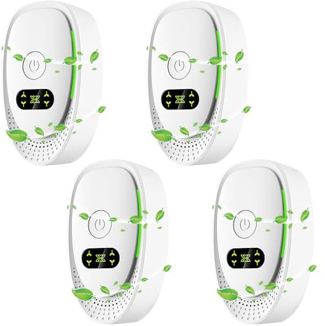 Wxeadu Plug-In Negative Ion Air Purifier, 4 Pack Plug in Air Purifier, Quiet Negative Ion Air Ioniser, Mini Portable Air Purifiers for Bedroom, Home, Pets, Kitchen, Toilets, Office, Smoke