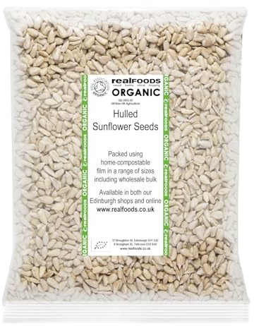 Real Foods Organic Sunflower Seeds 1kg | Plastic-Free Packaging | High Protein Natural Food