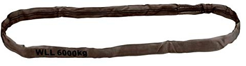 Rundschlinge, WLL 6000 kg, braun, Länge 4 m, Umfang 8 m