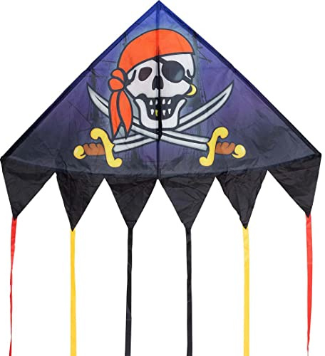 HQ Delta Jolly Roger 140cm Kinderdrachen ab 5 Jahre für wenig Wind