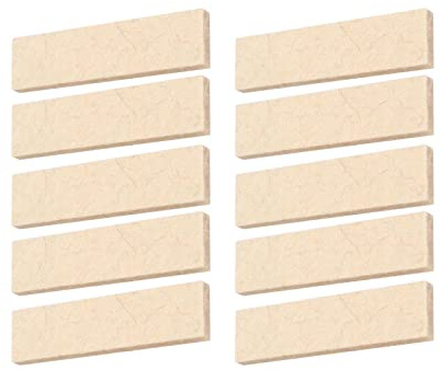 F Fityle 10x Plaquettes de Frein de vélo d'exercice pièces de Rechange remplacent Directement Accs pour Le ménage de Gymnastique, Beige