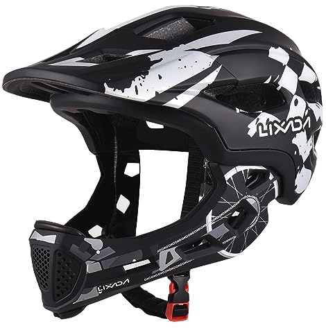 Lixada Kids Full Face Helmet, Detachable Kids Bike Helmet Safety Protection for Cycling Skateboard Scooter