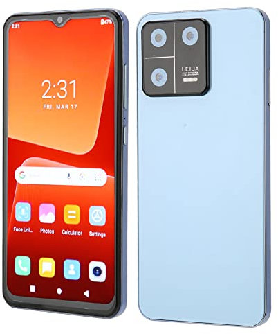 Septpenta Téléphones Portables Débloqués 4G, Smartphone Double SIM 8G et 128 Go, Téléphone Déverrouillé par Visage, Smartphone M13pro À Écran Tombant de 6, 53 Pouces pour Système Android 12(UE)
