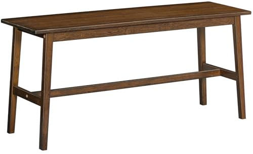 HOOBRO Banc d’Entrée en Bambou, Banc de Cuisine, Siège pour Salle à Manger, Salon, entrée, Facile à Assembler, Robuste et Stable, Moka EMA03CD01G2