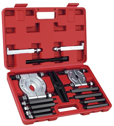 Bicos 14PCS Bearing Puller Set Bearing Separator 2 and 3 Splitters for Effortless Bearings Removal Kit, Heavy Duty 5 Ton Capacity Bearing Separator