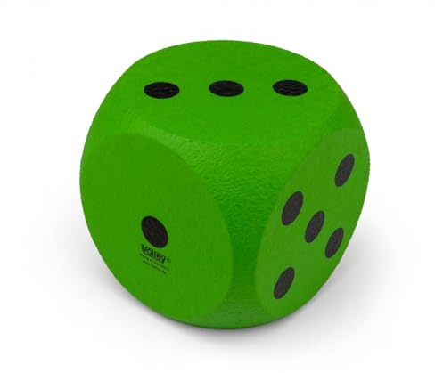 Volley Schaumstoffwürfel Gross | mit ELE-Beschichtung| 16 cm | Grün |Schaumstoff Würfel Groß | Würfel Schaumstoff | Großer Softwürfel | Made in Germany