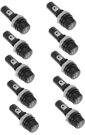 Mobestech 10pcs Professional Car Fuse Holders Black Mrbf Audio Auto Car Accessories Heat-resistant