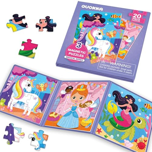 Puzzle Magnetico per Bambini 2 a 3 Anni - Gioco da Viaggio 3 a 4 Anni