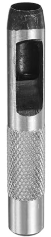 QUARKZMAN Perforadora de agujeros redondos de cuero Perforadora herramienta | de agujeros huecos de 11 mm de acero al carbono, de corte para cinturón, para cortar círculos
