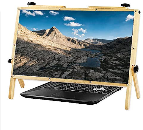 ZJFHEYUO Computer Screen Magnifier for Desktop,3D High-Definition Laptop Screen Magnifier, 22 Conenient Folding Projection Display,Ultra-Clear Blu-Ray 3X Magnifying Lens, Perfect