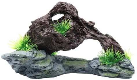uikios Paisaje de montaña para acuario, terrario, camarones, hierba ornamental