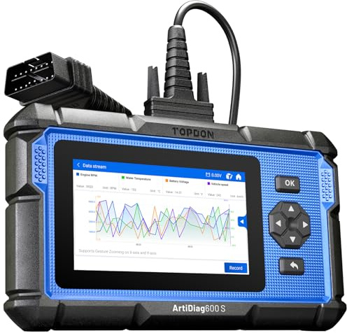 TOPDON AD600S OBD2 Diagnosegerät für 4 System,KOSTENLOSE LEBENSLANGE Update