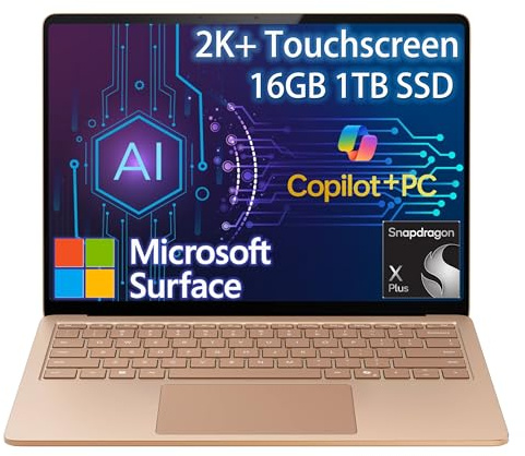 2025 Microsoft Surface Laptop 7 AI Copilot+ PC for Business (13.8 2K+ Touchscreen, Snapdragon X Elite (> Intel i7-1355U), 16GB, 2TB SSD) 20-Hr Battery Life, Backlit, Wi-Fi 7, Win 11 Pro, Sapphire