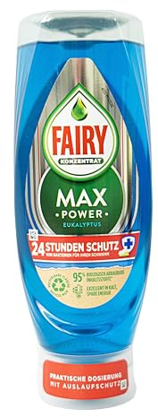 Fairy Max Power (545 ml) Hand Dishwasher Detergent Antibacterial Hygienic and Highly Concentrated Formula for Effective Grease Dissolving Power