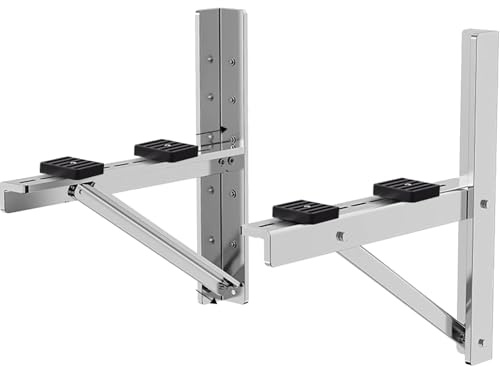 Soporte Lateral Para Aire Acondicionado, Soporte Universal De Acero Inoxidable Para Aire Acondicionado, Multi-BTU, Resistente Al Óxido, Fácil Instalación(9000-14000 BTU)