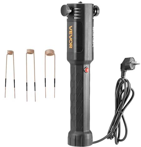 VEVOR Rimozione Bulloni Riscaldatore a Induzione, 1100 W 230 V, Strumento Portatile per la Rimozione di Dadi, Mini Macchina Riscaldante per la Rimozione di Viti Arrugginite, con 3 Bobine