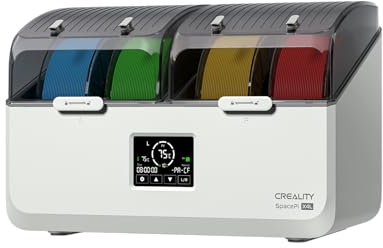 Creality SpacePi X4 Lite Filament Trockner, 4 Spulen Trockenbox, Duale Kammern mit unabhängiger Steuerung, 45–75°C einstellbar, Filament Dry Box für PLA PETG ABS TPU PA 1,75/2,85mm