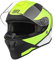 ORIGINE Casco Moto Integral con Visera para Adultos y Niños Homologado ECE (Bolt Matt FLIO YELLOEW Black,L)