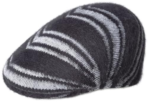 Kangol Unisex Furgora Pop Stripe 507 Baskenmütze, Schwarz/Weiß, X-Large