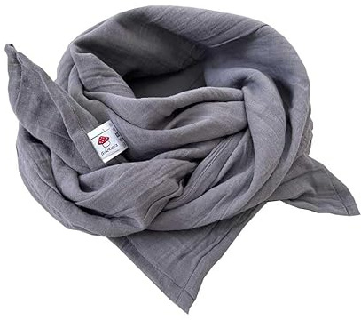 Glückspilz I Musselin Tuch Damen | Musselin Schal Damen | 130 x 130 cm | Schals & Tücher für Damen | Baumwolle | Musselintuch | XXL | PARENT