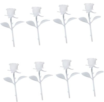 Zerodeko 8stücke Miniatur Rosen Ornamente Handgefertigte Dekoration Stil d Künstliche Blumen Für Kreative Tischdeko Und Heimdekoration Langlebiges Material Für Bastelprojekte
