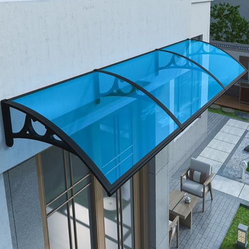 Fenster-Markise,Tür-Überdachung,Außen-Überdachung für die Vordertür,Terrassenüberdachung,Schutz vor Regen,Schnee und Sonnenlicht,Polycarbonat-Überdachung für die Vordertür,selbstreinigende Regenschutz