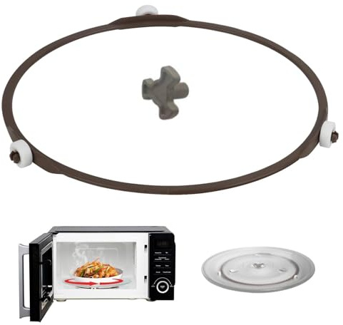 Support pivotant Universel Four àmicro Ondes,Anneau Support Plateau tournant Interne Four,pour Tourne-Disque en Verre,pour Plaque de Base,Anneau Pivotant,avec Bosch,Siemens,AEG,Severin (17.8cm)