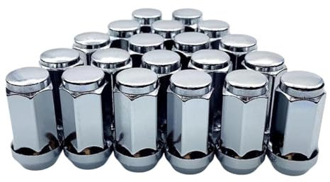 SHENGG Schlüssel 19mm Radmuttern 45mm Höhe M12x1,25, M12x1,5, M14x1,5, M14x2,1/2-20, Gewinde Kegel Sitz Auto Radmuttern Splitter 10 Stück(M12x1.25)
