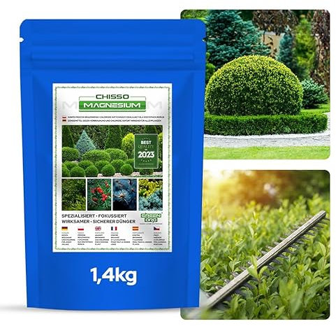 GREEN ORO CHISSO MAGNESIUM 1,4KG - Engrais au magnésium contre le brunissement pour conifères comme le thuya et l’if