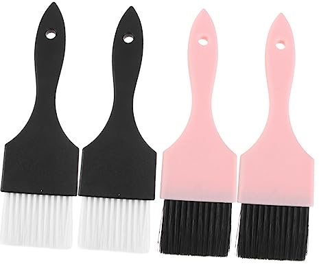 MUSISALY 4pezzi Pennello Per Colorare i Capelli in Plastica e Materiale in Fibra Spazzola Per Tintura Dei Capelli Semplice Da Usare e Pulire Strumento Per Parrucchiere