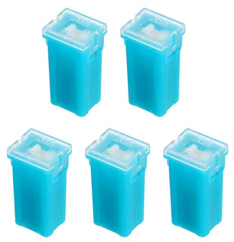 sourcing map 5 Pcs Cartridge Fuse, 32VDC 20A Tall Profile Terminal Automotive Assortment Case Fuse for Car, Truck, RV, Boats
