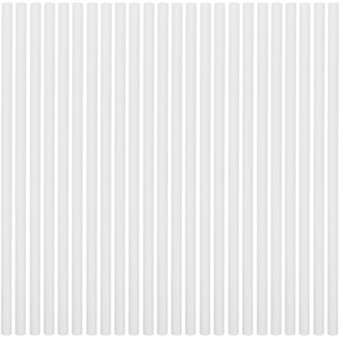 Cabilock 50Pcs Cotton Candy Paper Sticks for Candy Floss Maker Cake Pops Lollipop Sticks White for Birthday Parties Family Gatherings Children Activities